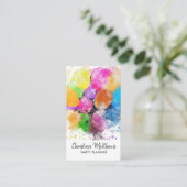 Visitekaartje van de waterverf-partij (Staand voorkant)