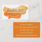 visitekaartje van dichter (Voorkant / Achterkant)