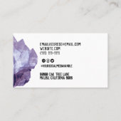 visitekaartje van diverse soorten (Achterkant)