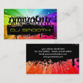 Visitekaartje van DJ (Voorkant / Achterkant)