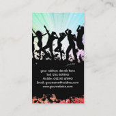 Visitekaartje van DJ van de Partij (Achterkant)