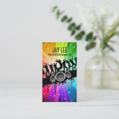 Visitekaartje van DJ van de Partij (Staand voorkant)