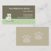 Visitekaartje van Dog Walker (Voorkant / Achterkant)
