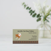 Visitekaartje van Dog Walker (Staand voorkant)