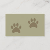 Visitekaartje van Dog Walker (Achterkant)