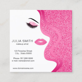 Visitekaartje van een artiest maken met glitter-ef