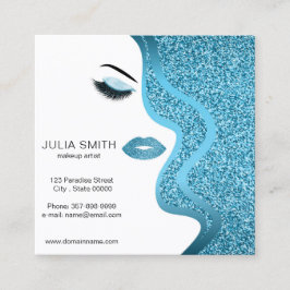 Visitekaartje van een artiest maken met glitter-ef