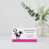 visitekaartje van een dierlijk kattenzetter (Staand voorkant)