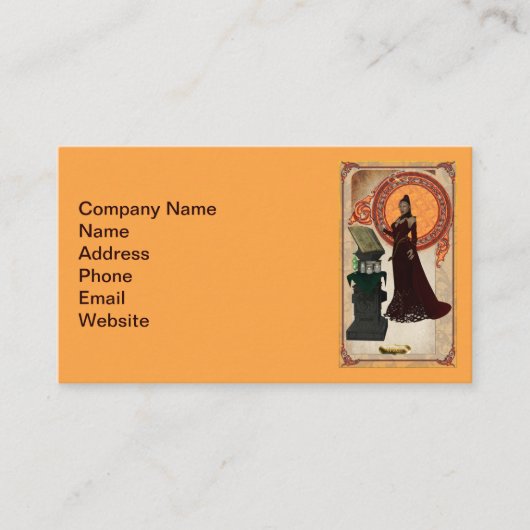 Visitekaartje van een hekcard (Voorkant)