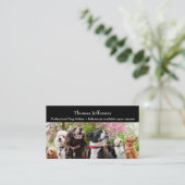 Visitekaartje van een hond klantenkaartje (Staand voorkant)
