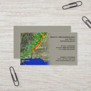 Visitekaartje van een meteoroloog