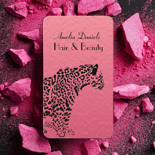 Visitekaartje van Elegant Pink en Black Jaguar