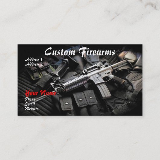 VISITEKAARTJE van FFL-dealer (Voorkant)