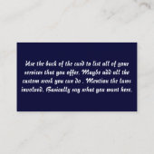 VISITEKAARTJE van FFL-dealer (Achterkant)