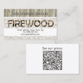 Visitekaartje van Firewood Supply Company (Voorkant / Achterkant)