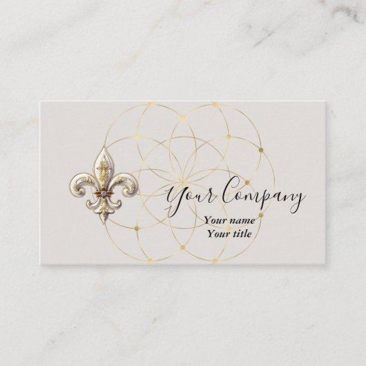 Visitekaartje van Fleur-de-Lis (Voorkant)