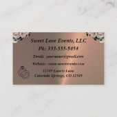 Visitekaartje van Floral & Copper Wedding Planner (Achterkant)