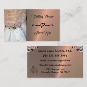 Visitekaartje van Floral & Copper Wedding Planner