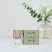 Visitekaartje van Floral Dusty Sage Wedding Planne (Staand voorkant)