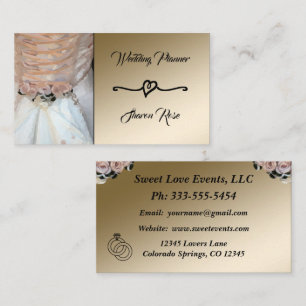 Visitekaartje van Floral & Gold Wedding Planner