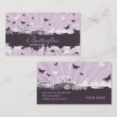 Visitekaartje van Floral Grunge Butterfly (Voorkant / Achterkant)