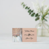 Visitekaartje van Floral Peach Wedding Planner (Staand voorkant)