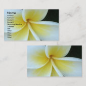 Visitekaartje van Frangipani-bloem (Voorkant / Achterkant)