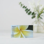 Visitekaartje van Frangipani-bloem (Staand voorkant)