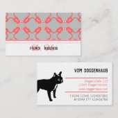 Visitekaartje van Franse Bulldogs (Voorkant / Achterkant)