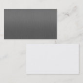 visitekaartje van geborsteld aluminium (Voorkant / Achterkant)