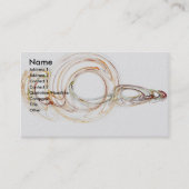 Visitekaartje van geelglas (Voorkant)