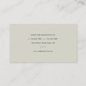 Visitekaartje van gewone foelagel (Achterkant)