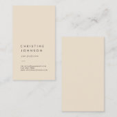 visitekaartje van gewone ivoor (Voorkant / Achterkant)