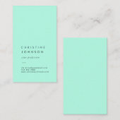 visitekaartje van gewone munt (Voorkant / Achterkant)