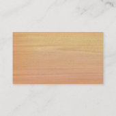 Visitekaartje van gewoon hout (Achterkant)
