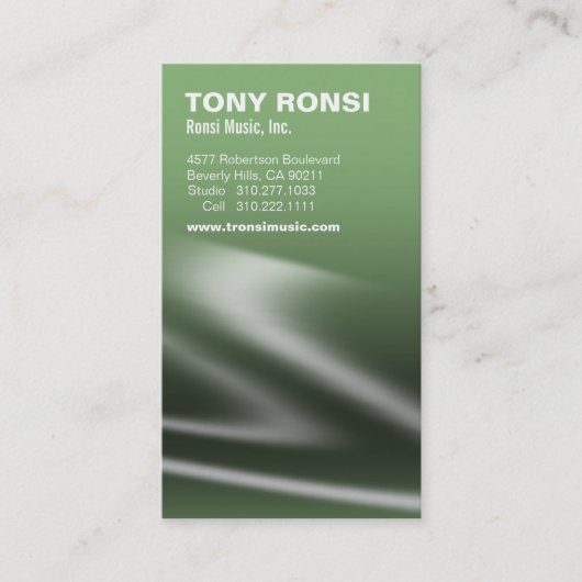 Visitekaartje van Glacé (wilg) (Voorkant)