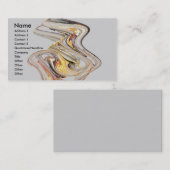 Visitekaartje van glasscherven (Voorkant / Achterkant)