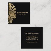 Visitekaartje van goudschedel Tattoo (Voorkant / Achterkant)