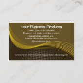 Visitekaartje van goudWereldbol (Achterkant)