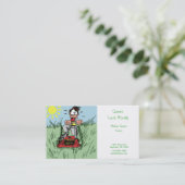 Visitekaartje van grasmaaien (Staand voorkant)