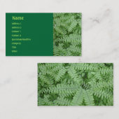 Visitekaartje van Green Fern (Voorkant / Achterkant)