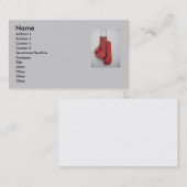 Visitekaartje van handschoenen (Voorkant / Achterkant)