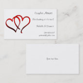 Visitekaartje van hart en liefde (Voorkant / Achterkant)