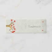 Visitekaartje van hartbomen (Achterkant)