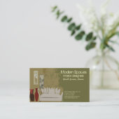 visitekaartje van het binnenontwerp (Staand voorkant)