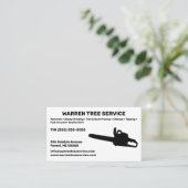 Visitekaartje van het Boom Service Company (Staand voorkant)