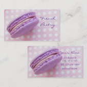 Visitekaartje van het Franse Macaron Pastry (Voorkant / Achterkant)