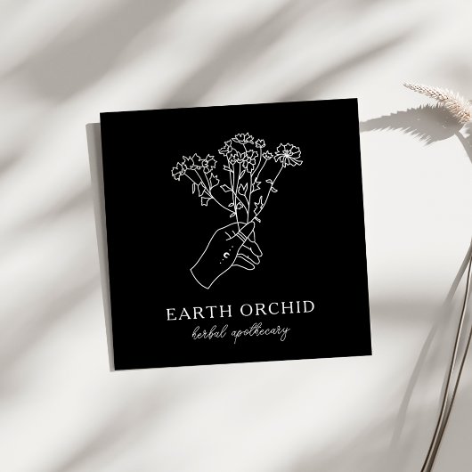 Visitekaartje van het kruidenkruid en van het vruc