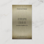 Visitekaartje van het Logo van het vliegtuig (Achterkant)