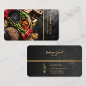 visitekaartje van het restaurant chili en specerij (Voorkant / Achterkant)